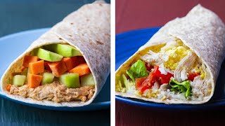 10 Healthy Wrap Recipes For Weight loss [upl. by Crean956]