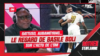 OM  Gattuso Aubameyang le regard de Basile Boli sur lactualité marseillaise [upl. by Aidne247]