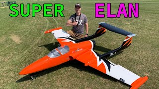 First Flights Of The New Boomerang Super Elan Rc Jet [upl. by Asseneg373]