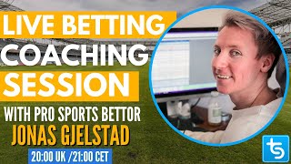 Trademate Live Betting Coaching Session w Pro Sports Bettor  Jonas Gjelstad [upl. by Maletta]