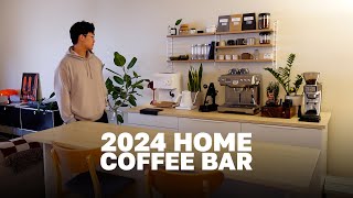 My 2024 Home Coffee Bar Setup  coffee vlog [upl. by Lenci]