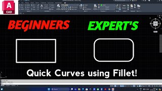 Learn how to use Fillet command in AutoCAD [upl. by Henni]