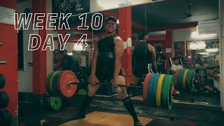 Week 10 Day 4  Powerlifting Training [upl. by Lletram177]