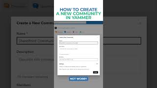 How to create a new Community in Viva Engage Yammer [upl. by Erreipnaej]