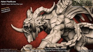 Artisan Guild Patreon  Ashen Manticore  Season 2 Epic Boss 2020 [upl. by Tsan]