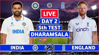 India v England 5th Test Day 2 Live Scores  IND vs ENG 5th Test Live Commentary  India 1st Innings [upl. by Ecinnahs]