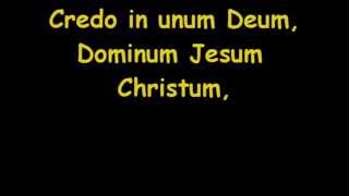 Credo In unum Deum  Canzone con testo  By RF57 [upl. by Inatirb]