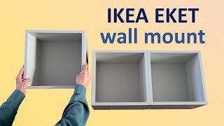 Ikea Eket wall fixing  quick and easy [upl. by Chouest]