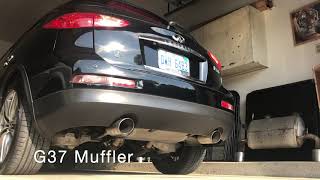 2011 Infiniti EX35 Journey with G37 Coupe Muffler – Exhaust Startup Driveby [upl. by Dewitt]