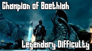 Skyrim builds Champion of Boethiah  Legendary Difficulty [upl. by Sayre547]