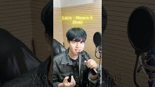 Lauv  mean it cover singing lauv 노래 노래커버 커버 커버곡 [upl. by Hafinah]