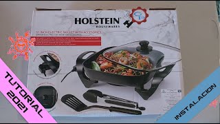 Sartén Eléctrico Holstein hh09198004b 🎁 UNBOXING 🎁 📺 ElGaryMX 📺 [upl. by Pleasant325]