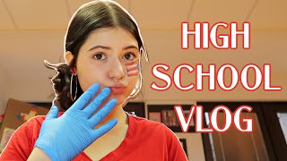 Trying not to get caught vlogging at my High School  Day in my Life at High School [upl. by Denver409]