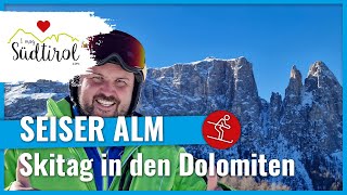 Skigebiet Seiser Alm ❤️ Skivergnügen in den Dolomiten ➡️ Dolomiti Superski [upl. by Oakman]