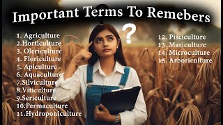 Here are important terms to remember for agriculture students [upl. by Alleuqram]