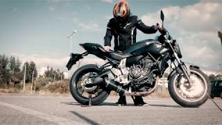 YAMAHA MT07  Roadsitalia Special Carbon Exhaust Sound [upl. by Oker191]