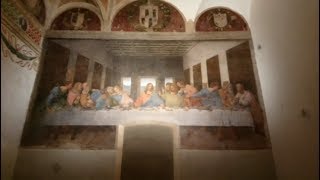 Piazza Santa Maria delle Grazie and Leonardo da Vincis The Last Supper in Milan Italy [upl. by Franklin]