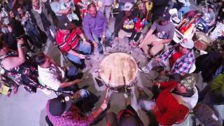 2017 Gathering of Nations PowWow  Drums intro [upl. by Yrrehc]