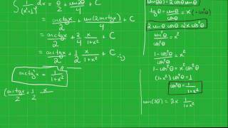 Método de integração por frações parciais IV  funções racionais simples tipo 4 c part [upl. by Beesley]