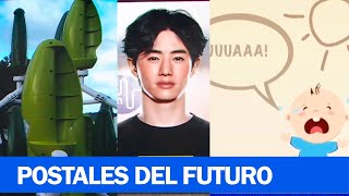 POSTALES DEL FUTURO Las celebridades y la IA quotárboles de vientoquot y un traductor de llanto de bebés [upl. by Idonna243]