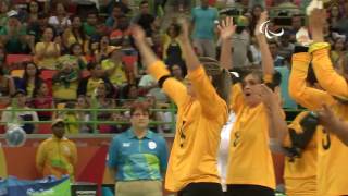 Day 1 morning  Goalball highlights  RIo 2016 Paralympic Games [upl. by Billmyre40]