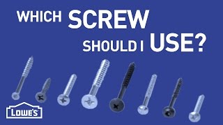 Which Screw Should I Use  DIY Basics [upl. by Eynaffit118]