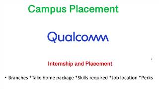 Qualcomm  Job Roles and Package I IIT and NIT placements [upl. by Tai]