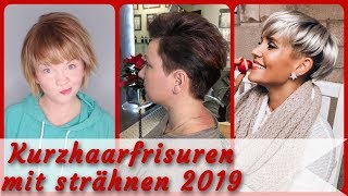 Die coole 20 Ideen zu kurzhaarfrisuren mit strähnen 2019 [upl. by Honig258]