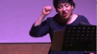 LORE LIXENBERG  quotTa Cathy ta quittéquot recital for Cathy Berberian extracts [upl. by Yramliw]