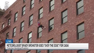 WATCH KKTV 11 News Meteorologist Brady Brewster is going ‘over the edge’ for CASA [upl. by Cybill]