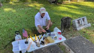 Headstone Cleaning Kit Tools and Supplies Updated [upl. by Nairad]