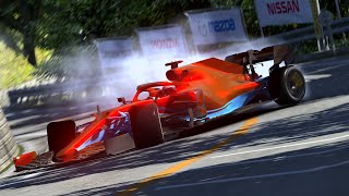 Drifting an F1 car on a touge road  Assetto Corsa [upl. by Quincey]