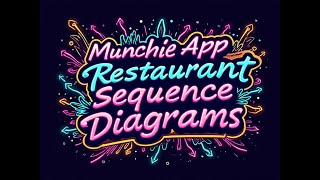 Munchies App Sequence Diagrams for Restaurant Service [upl. by Nuawad387]