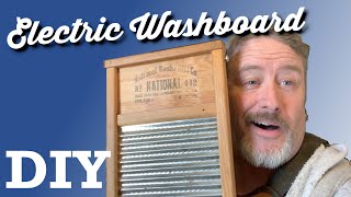 Electric Washboard  DIY adding a pickup to a washboard [upl. by Sirdi301]