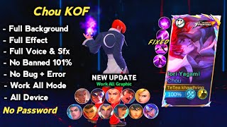 NEW Script Skin Chou Kof Iori Yagami  Full Effect Voice No Password  Chou Kof Skin Script  FIXED [upl. by Blinnie]