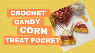 Crochet Candy Corn Pocket Crochet Candy Corn Fall Crochet Project crochetproject crochetpatterns [upl. by Stuppy478]