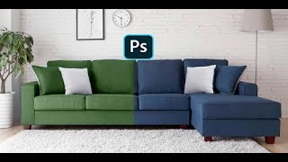 How to change sofa colour into any other colours in PhotoShop Creations4U [upl. by Oam388]