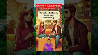 German Conversion Neuen Job suchen Deutsch lernen mit einer realen Konversation 💼deutsch shorts [upl. by Annert13]