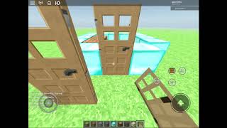 Roblox mineverse my first house creative testing [upl. by Nylarad]