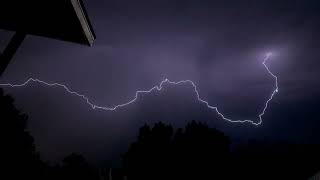 October 10th 2024  Surprise Thunderstorm with spectacular lightning [upl. by Maryn]