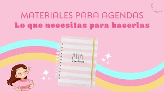 ¿Qué materiales necesitas para hacer agendas [upl. by Marylin]