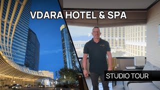 Rare Available Condo Hotel Unit at CityCenter  Vdara Studio Tour [upl. by Acima375]