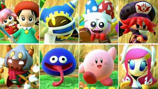 Kirby Star Allies  All Character Victory Dances DLC Included [upl. by Orlene]