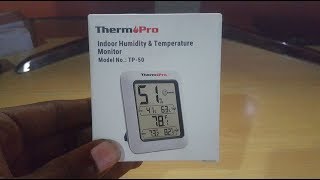 ThermoPro TP50 Digital Hygrometer Indoor Thermometer Humidity Monitor [upl. by Hughmanick]