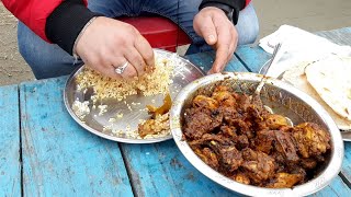 Nud Ka Desi Murga Kali Di Hatti Ka  Desi Chicken Curry  Chicken Curry With Rice  Jammu food tour [upl. by Yert]