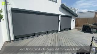 Lex Blinds  Outdoor Blinds  Motorised Outdoor Roller Blinds [upl. by Kreindler]