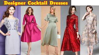 Designer Cocktail DressesDress Design184Mix Design [upl. by Anhsirk]