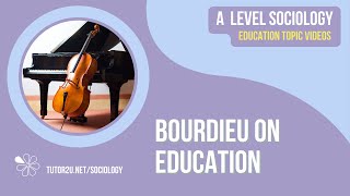 Bourdieu on Education  A Level Sociology  Education [upl. by Aihsila]