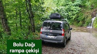 Fabrikasyon LPGli 14 Fiorino rampa çekişi Bolu Dağı [upl. by Derwin]