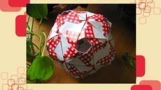 Origami ♦ Quasar ♦ Kusudama [upl. by Ahsonek]